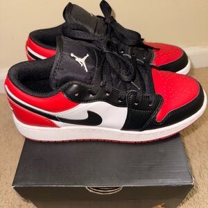 Air Jordan 1 Low Bred Toe (GS)